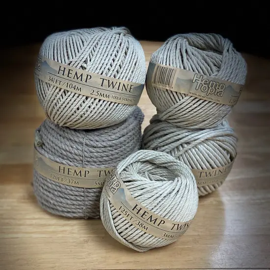 Hemptopia, 4mm Hemp Cord, All Natural, 141ft {3}