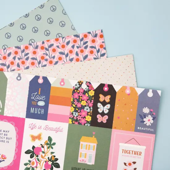 American Crafts Single-Sided Paper Pad 12"X12" 48/Pkg-Jen Hadfield Stardust {3}