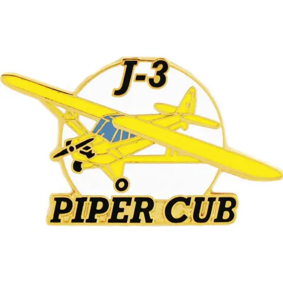 Piper J-3 Airplane Pin 1 1/2" {1}