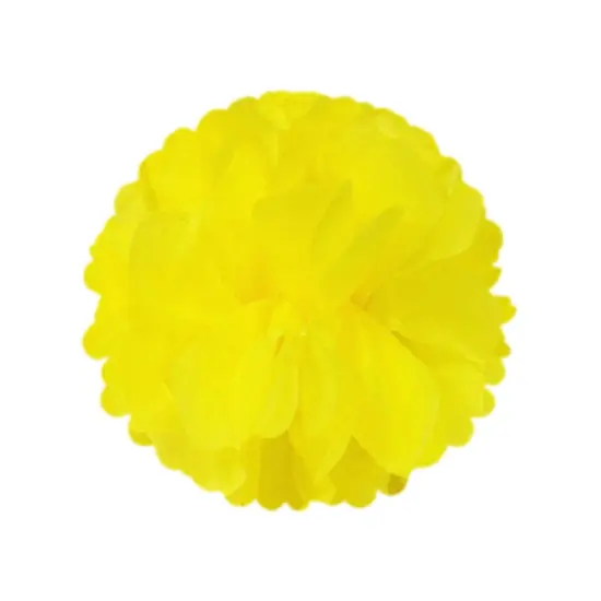 Wrapables Set of 18 Tissue Pom Pom Party Decorations for Weddings, Birthday Parties Baby Showers and Nursery Decor, Gray/Yellow/Ivory {4}
