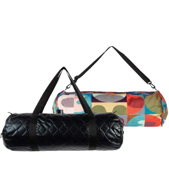 LOQI Quilted Weekender Reversible Bag, Black, One Size {1}