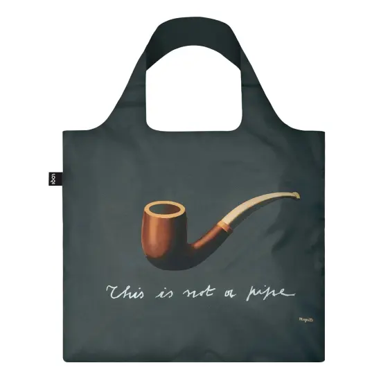 LOQI MUSEUM REN&Eacute; MAGRITTE The Treachery of Images Tote Bag, One Size {1}