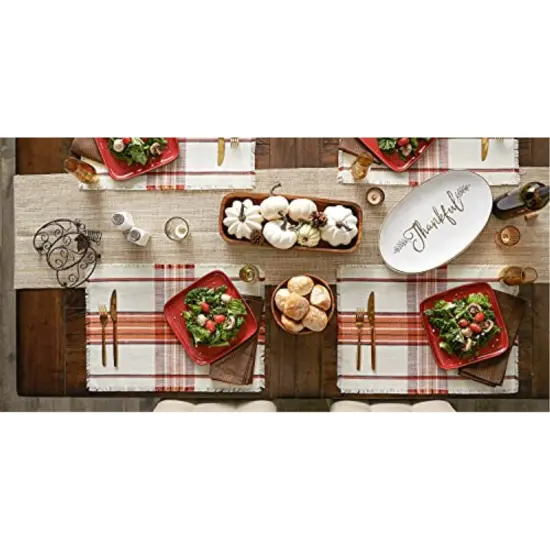 DII Pumpkin Spice Plaid Placemat (Set of 6) {5}