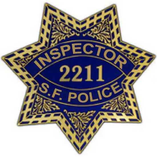 San Francisco Inspector 2211 Badge Pin 1" {1}