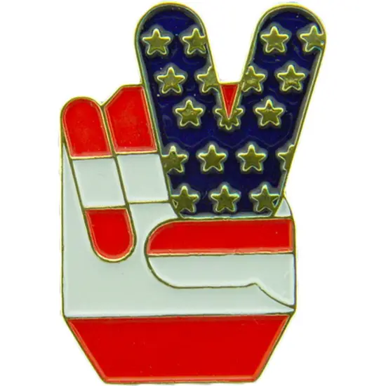 USA Peace Hand Sign 1" {1}