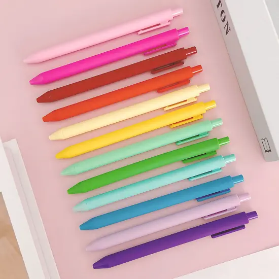 Wrapables Colorful Vibrant Retractable Ballpoint Pens for Home, Office, Stationery (Set of 12) {3}