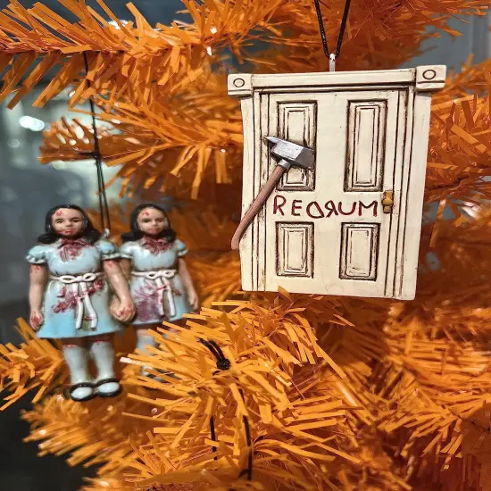 Tree Buddees Creepy Door with an Axe Through it Halloween/Christmas Ornaments {6}