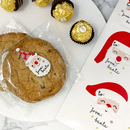 Wrapables Santa Claus Sticker Labels, Christmas Holiday Name Tags for Gifts & Stationery (45pcs) {5}