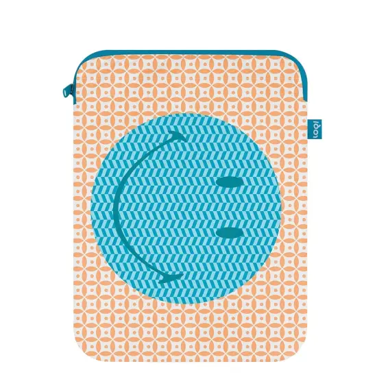 LOQI Artists Laptop Cover, Smiley Tyvek Geometric, One Size {2}