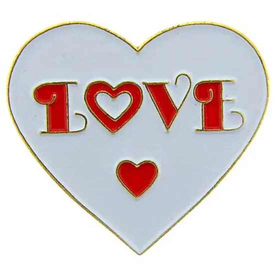 Love Heart Pin 1" {1}