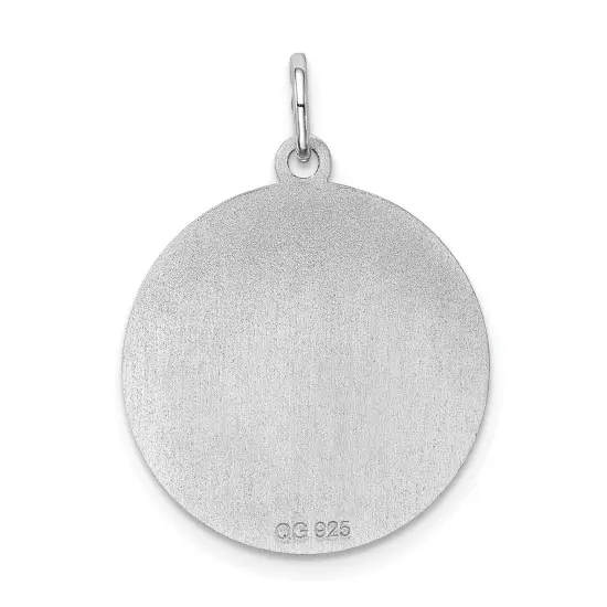 Sterling Silver Great Dane Disc Charm Pendant Jewelry 26mm x 19mm {3}