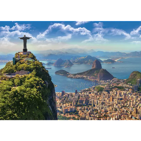 1000 Piece Jigsaw Puzzles, Rio de Janeiro, Brazil,Mount Corcovado, Christ the Redeemer, South America, Adult Puzzles, Trefl 10405 {2}