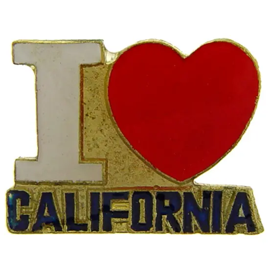 I Love California Pin 1" {1}