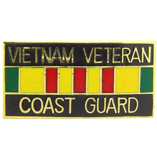 U.S. Coast Guard Vietnam Veteran Ribbon Pin 1" {1}