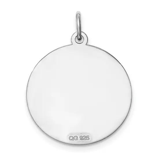 Sterling Silver Brocaded Initial Capital V Charm Jewerly 27mm x 20mm {3}