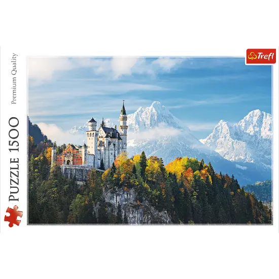 1500 Piece Jigsaw Puzzles, Bavarian Alps, Landscape Puzzle of Germany and Neuschwanstein Castle, Adult Puzzles, Trefl 26133 {3}