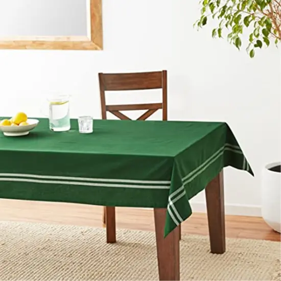 DII Balsam Border Stripe Tablecloth, 60x104" {6}