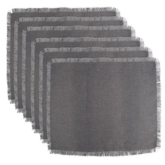 DII Gray Jute Placemat (Set of 6) {1}