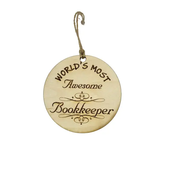 Worlds most Awesome Bookkeeper - Ornament {1}