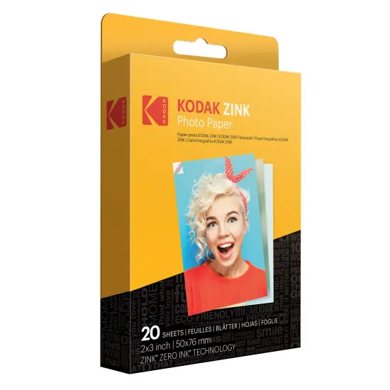 kodak Zink Photo Paper 2x3", Zink Paper Compatible with Kodak Smile, Kodak Step and Printomatic {1}