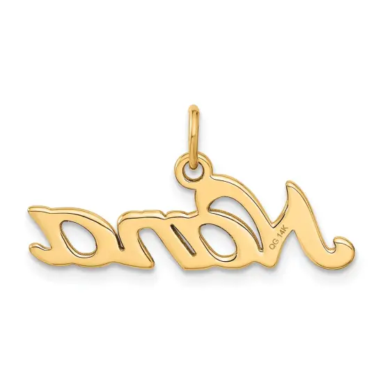 10K Yellow Gold Nana Charm Grandma Jewelry FindingKing 15 X 29mm {3}