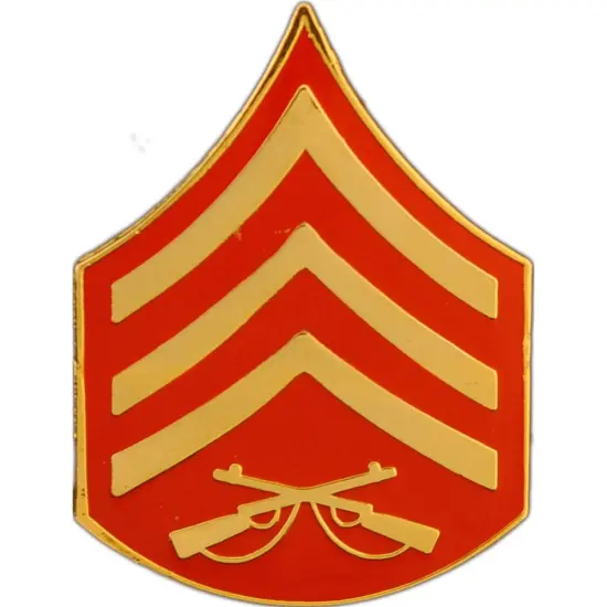 EagleEmblems P64027 Rank-USMC,E5,SGT (CLR) (.875'' Wide) {1}