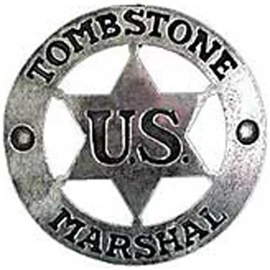 Eagle Emblems Pin-Badge-Marshal, Tombstone (2") {1}