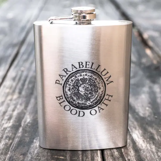 8oz Parabellum Stainless Steel Flask {2}