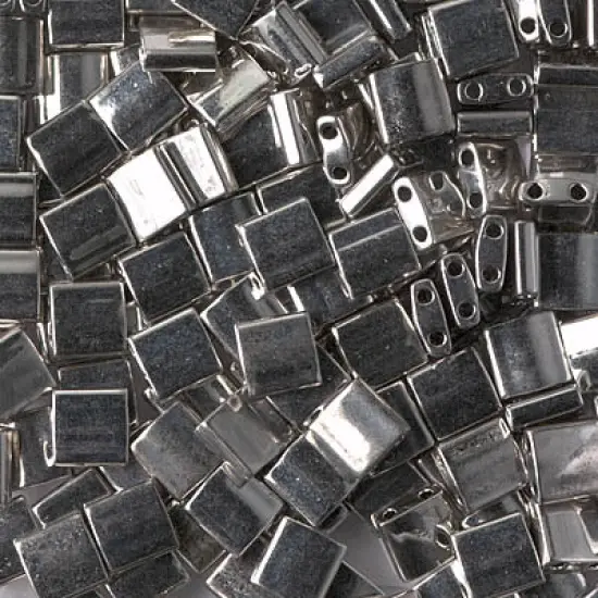 Miyuki Tila Bead, TL-0194, Palladium Plated, 5 grams {1}