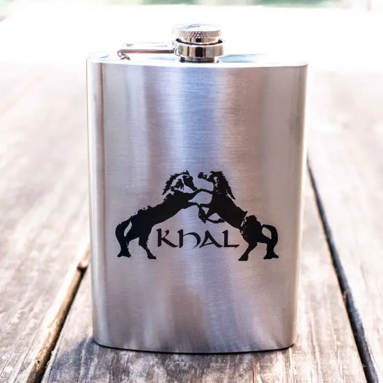 8oz Khal Stainless Steel Flask {2}