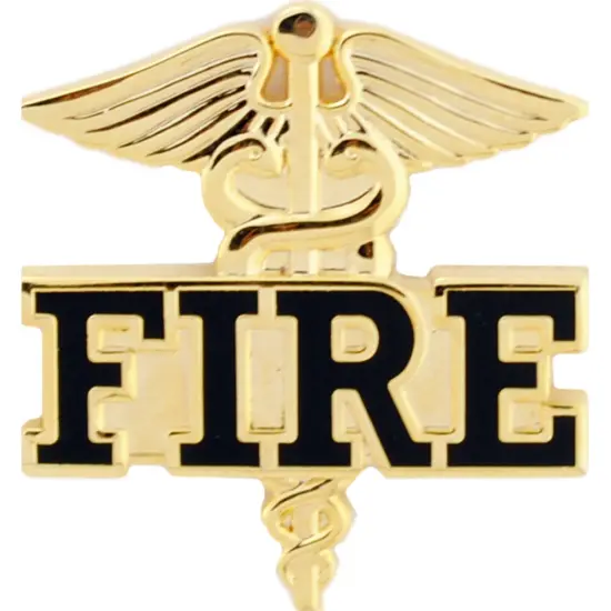 EagleEmblems P02303 Pin-Fire,Caduceus (1'') {1}