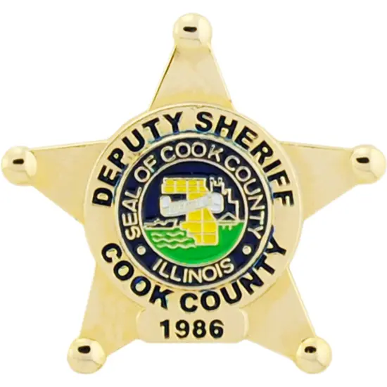 Cook County Deputy Sheriff Badge Pin 1" {1}