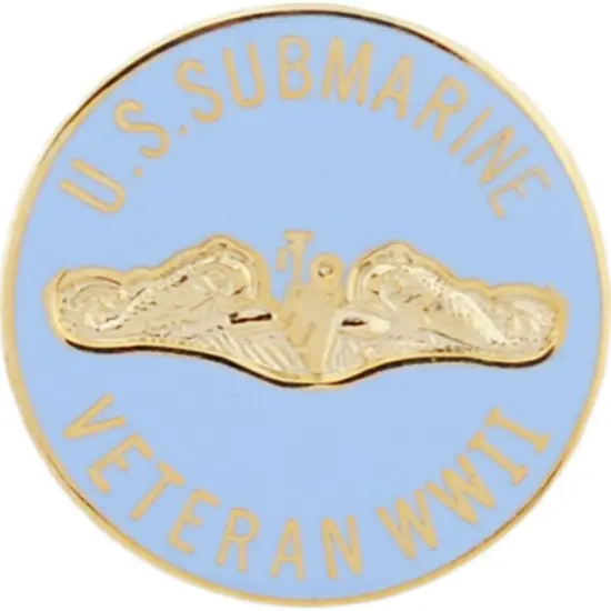 WWII U.S. Submarine Veteran Pin 1" {1}
