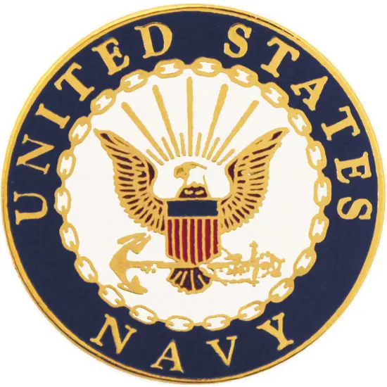 EagleEmblems P14769 PIN-USN Logo B (SML) (3/4'') {1}