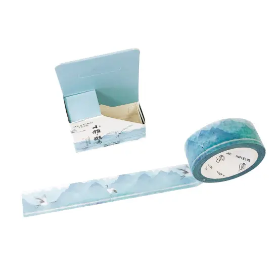 Wrapables Scenic Nature Washi Masking Tape, Cranes by The Mountainside {2}