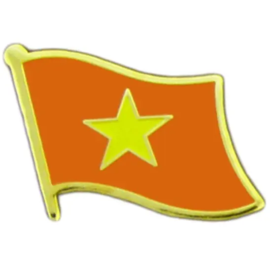 North Vietnam Flag Pin 1" {1}