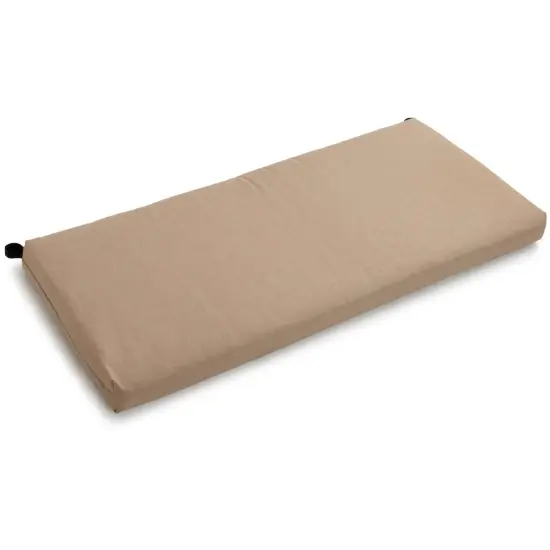 40-inch by 19-inch Outdoor Spun Polyester Loveseat Cushion - Sandstone {1}