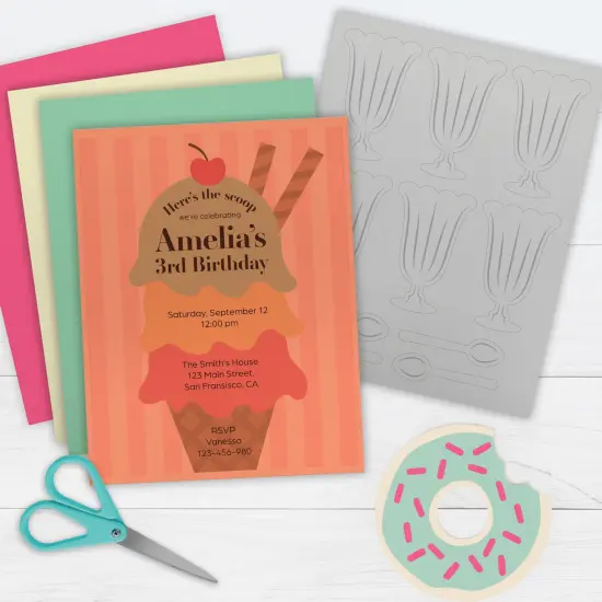 Printworks Sorbet Cardstock, Includes Cream, Mint, Grey, Cherry and Coral Cardstock, 8 &frac12;&rdquo; x 11&rdquo;, 200 Sheets (00668) {5}