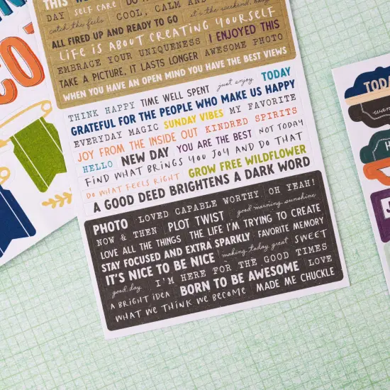 Vicki Boutin Print Shop Sticker Book-W/Gold Foil Accents 238/Pkg {4}