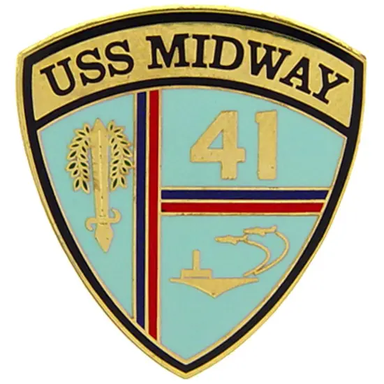 U.S. Navy USS Midway Pin 1" {1}