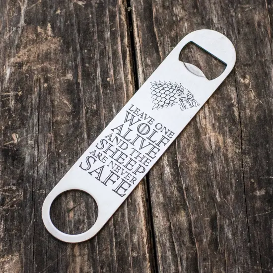 Leave One Wolf Alive - Bottle Opener {1}