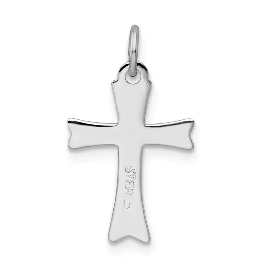 Sterling Silver Cross Charm Jewerly 18mm x 12mm {4}