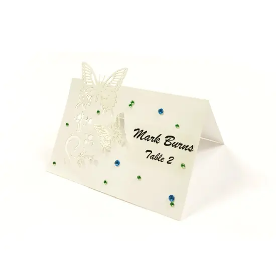 Wrapables Butterflies Wedding Decor Table Name Place Cards (Set of 50) {2}