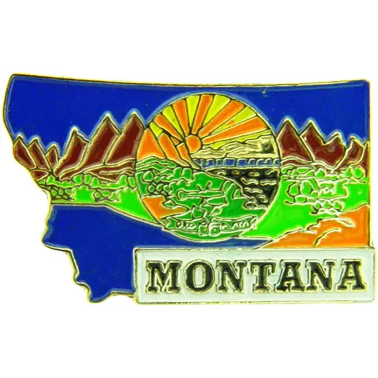 Montana Map Pin 1" {1}