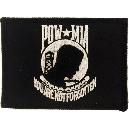 EagleEmblems PM3866 Patch-Powmia Flag (3'') {1}
