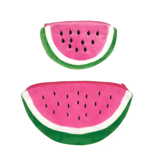 Wrapables Fruity Pencil Case and Pouch (Set of 2) Pink Watermelon {1}
