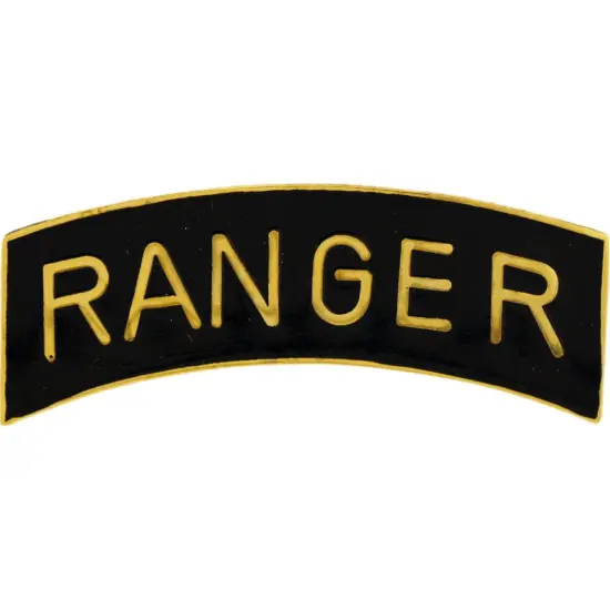 EagleEmblems P40208 PIN-Army,Ranger,TAB (GLD/BLK) (2.5'') {1}