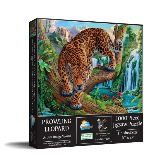 Sunsout Prowling Leopard 1000 pc Jigsaw Puzzle 42901 {3}