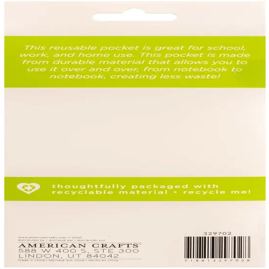AC Sustainable Journaling Felt Paper Pocket 4.25"X8.25" {2}