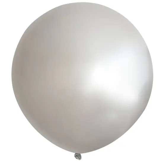 Wrapables 18 Inch Latex Balloons (10 Pack), Silver {1}